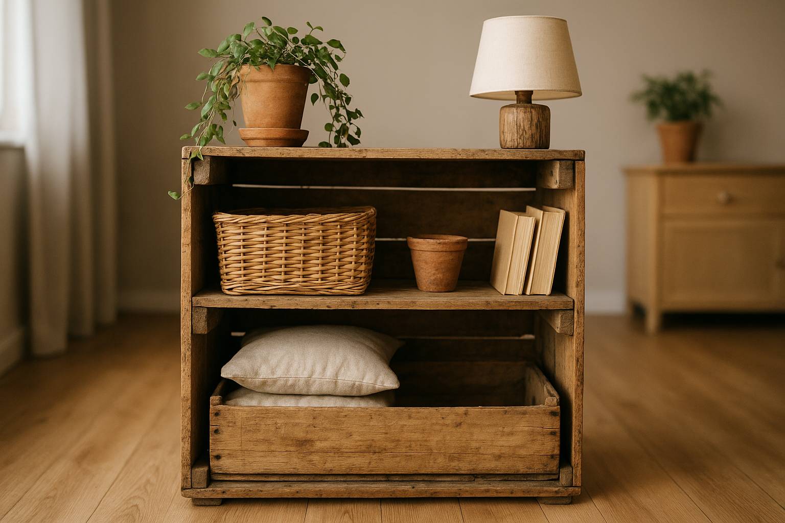 Lire la suite à propos de l’article Réinventer vos meubles avec des matériaux récupérés pour un intérieur éco-responsable